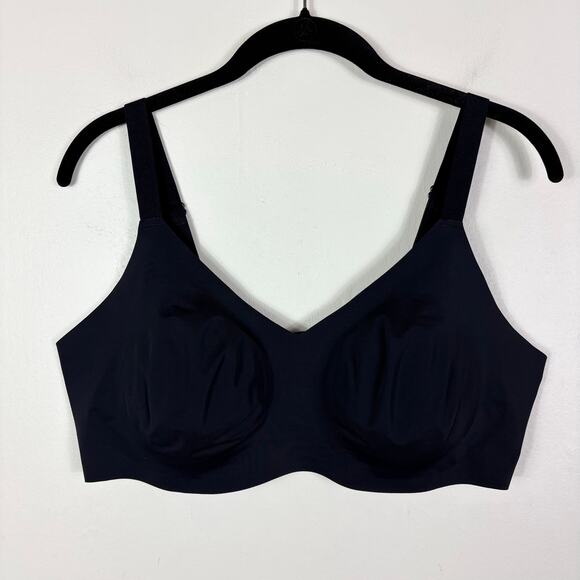 Knix Black Lightweight Adjustable Padded V Neck Evolution Bra - Picture 2 of 8